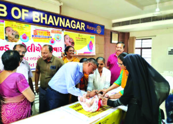 શહેરમાં ૧.૦૭ લાખ બાળકોને કરાયું પોલીયો રસીકરણ