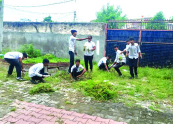 સિંધુનગર મોક્ષધામમાં સફાઇ અભિયાન