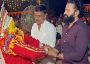 ઋષભ શેટ્ટીએ કંતારા 2ના શૂટિંગ પહેલા મેળવ્યા આશીર્વાદ, કોલા ફેસ્ટિવલમાં લીધો ભાગ