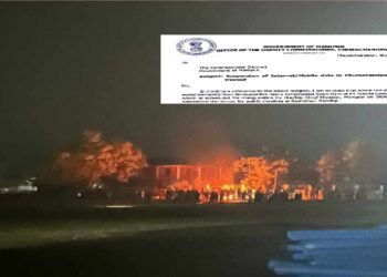 મણીપુરમાં હિંસાઃ મુખ્યમંત્રી ઉદઘાટન કરે તે પુર્વે જ સ્પોર્ટસ કોમ્પ્લેક્ષ સળગાવાયું