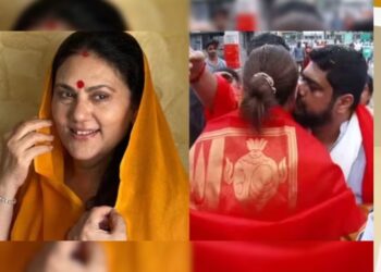 ડાયરેક્ટરે કૃતિ સેનનને મંદિરની બહાર ગુડબાય કિસ કરી, જુના ‘સીતા’જી થયા ગુસ્સે ..