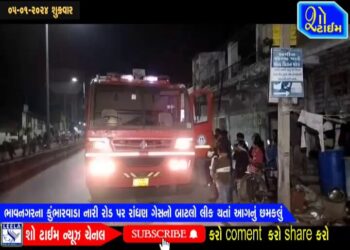 ભાવનગરના કુંભારવાડામાં રાંધણ ગેસનો બાટલો લીક થતા આગનું છમકલું