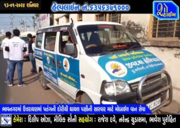 ભાવનગરમાં ઉત્તરાયણમાં દોરીથી ઘાયલ પક્ષીઓની સારવાર માટે મોબાઈલ વાન સેવા