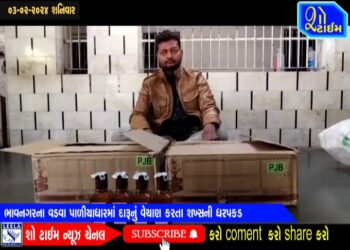 ભાવનગરના વડવા પાળીયાધારમાં દારૂનું વેચાણ કરતા શખ્સની ધરપકડ