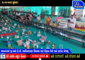 ભાવનગરમાં GIDC સ્વામિનારાયણ વિદ્યાલય ખાતે વિજ્ઞાન મેળો અને પ્રદર્શન યોજાયું