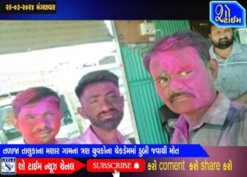 ચેકડેમમાં ડુબી જવાથી તળાજાના મણાર ગામના ત્રણ યુવકોના મોત