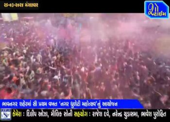 ભાવનગરમાં સૌ પ્રથમ વખત નગર ધુળેટી મહોત્સવનું આયોજન