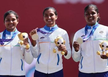 એશિયન ગેમ્સ: તીરંદાજીમાં મહિલા રિકર્વ ટીમે ગોલ્ડ જીત્યો